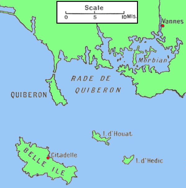 Plan to illustrate the proposed descent on Belle Ile (1)