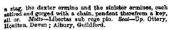 Addington/Sidmouth, Burke's Peerage 1869, 03